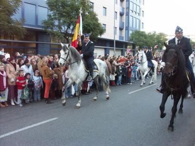 Horses arrive - it begins
