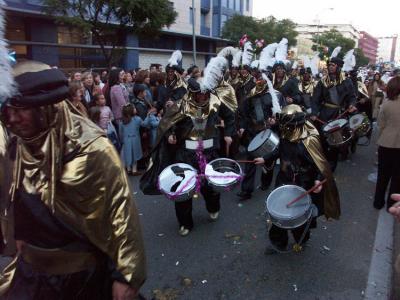 Drum beating