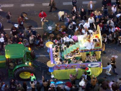 Crowds / parade seen from our roof