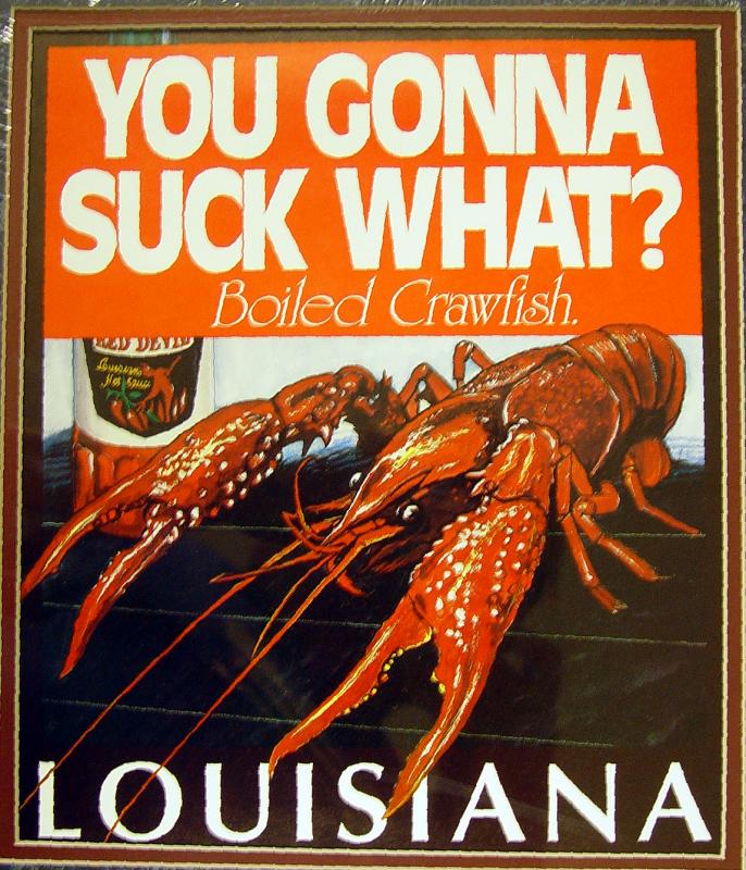POSTER SEEN EVERYWHERE IN CAJUN COUNTRY