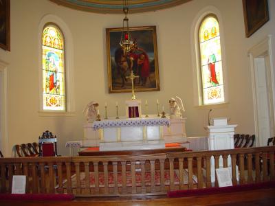 INTERIOR OF THE CHURCH AT ST. MARTINSVILLE