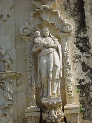 SCULPTURE ON THE SIDE OF THE CHURCH