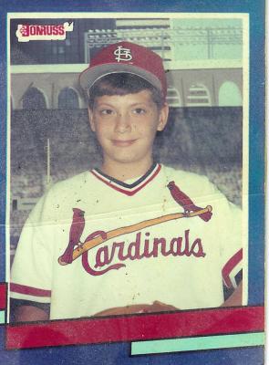 Josh (age 12) Cardinals Baseball Card