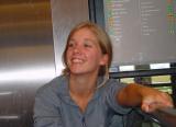 Liselot at Schiphol airport