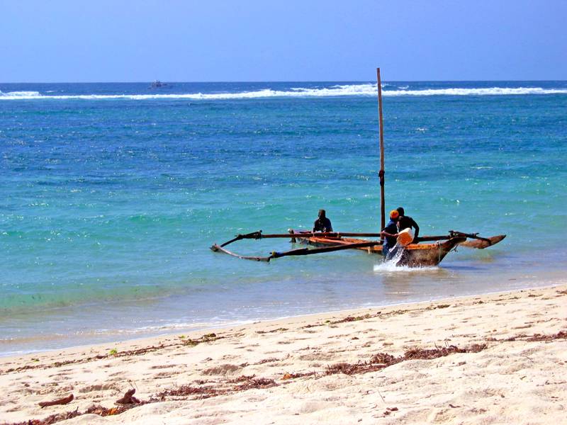 Fishing boats on Tiwi Beach