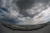 Fish-eye Spiral Jetty and Sky