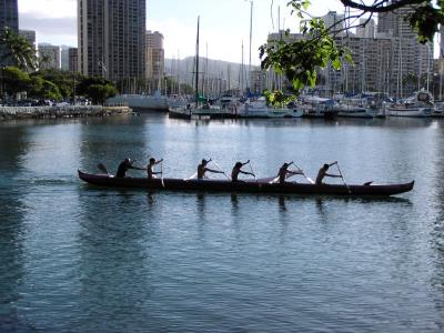 One paddle two paddle, three....