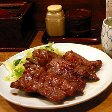 The Ox Tongue dinner set Yen1000