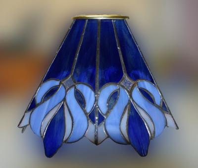 blue lampshade
