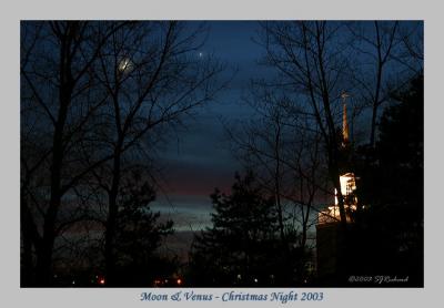 Moon & Venus - Christmas Night 2003