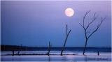 Full moon over Saylorville Lake