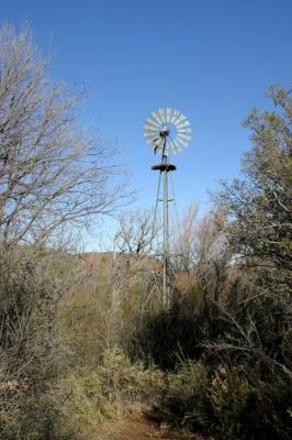 Windmill on abandoned ranch, Big Bend