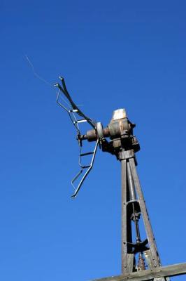 Windmill on abandoned ranch, Big Bend