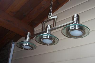 Light fixture from Home Depot.