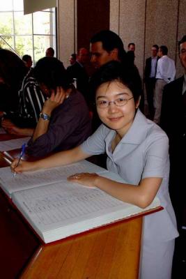 At last! Signing the Register! The Roll of Solicitors.