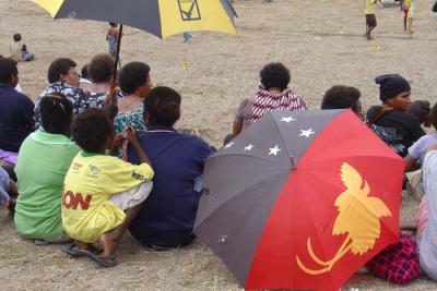 PNG Flag on the umbrella