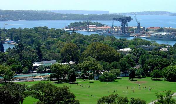 Yes, Mum, thats Sydney Harbour and the Royal Botanical Garden!  See u in Court! :)