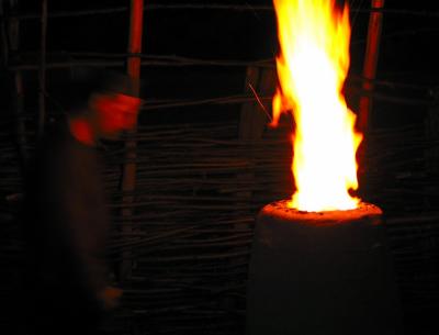 Iron smelting experiment