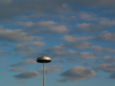 Lamp in the clouds