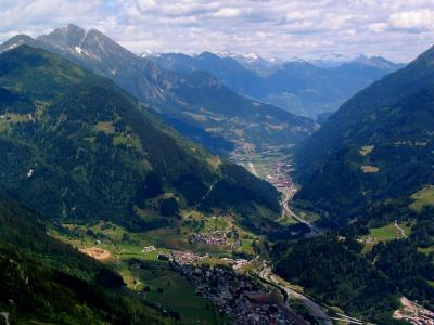 Leventina valley, view from St. Gotthard