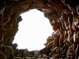 Stone Iglu, looking out the skylight
