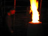 Iron smelting experiment