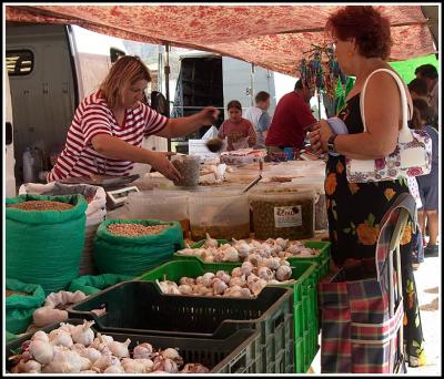 Street market stall