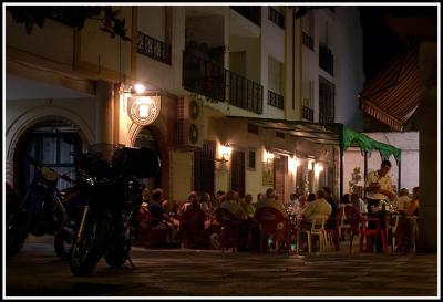 Restaurant at night