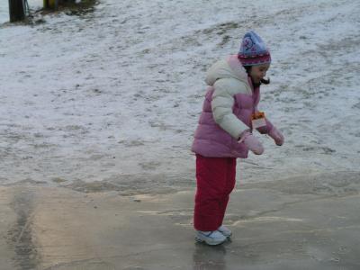 Sarah on the ice at Tussey Mt