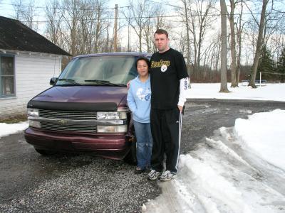 Todd and Mayumi with New Astro Van