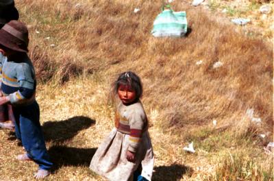 Little girl on altiplano