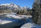 Winter morning on the Kananaskis River