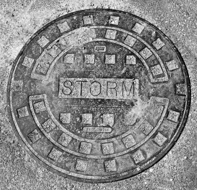 Storm Sewer Cover BW