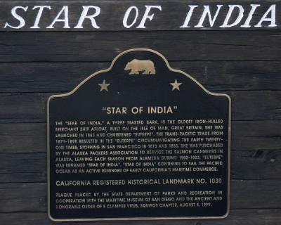 Star of India Plaque