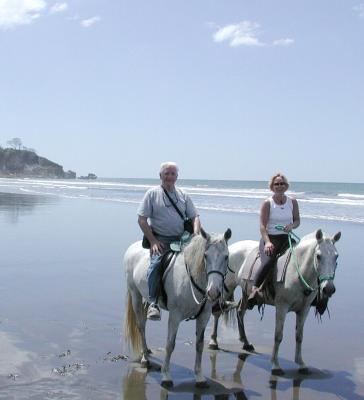 Horse riding at Playa Ostional