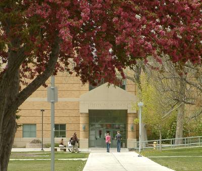 Walkway to Physical Sciences Bldg., Idaho State University, Pocatello, Idaho