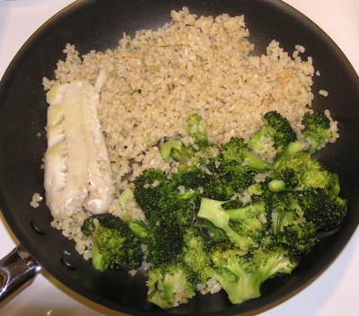 Fish with Brown Rice and Broccoli P1250007.jpg