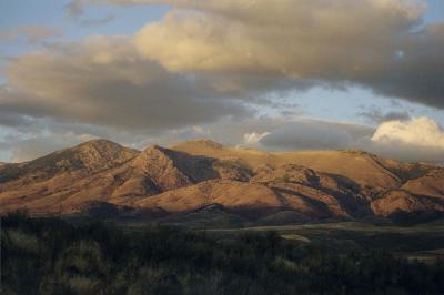 Mountains north of McCammon, near Pocatello