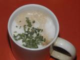 Capuccino with Chives, made when I wasnt awake (meant to put cinnamon in!)