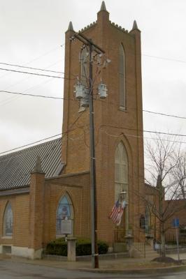 Downtown Franklin on a rainy afternoon