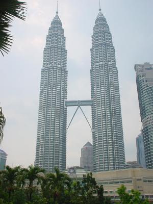 Twin Tower from the park (2)