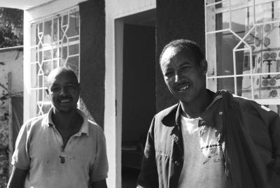 My Lalibella guide Tomas Teklemariam (right) and his brother. Veteran partiers and cool dudes.