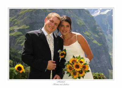Hochzeit auf der Baumgarten-Alp,  Bettina und Andreas 7.8.2004
