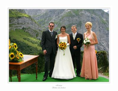 Brautpaar und Brautführerpaar