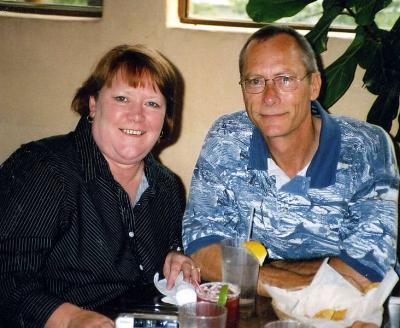 Ann and Jerry enjoying their meal