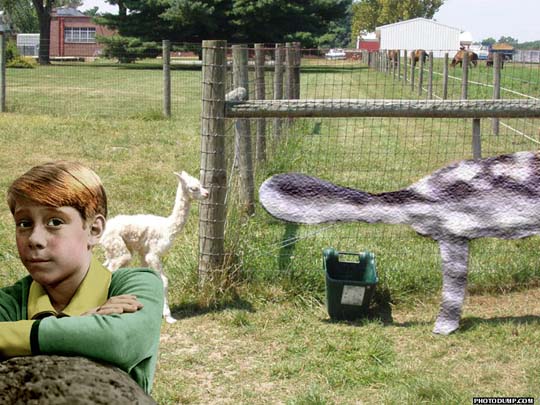 Mumy on the farm