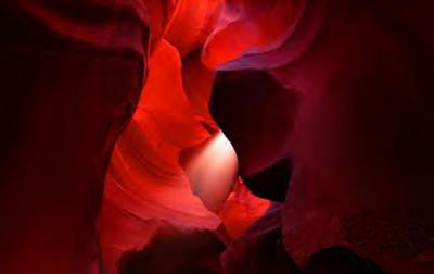 This slot canyon was up on the border between Utah and Arizona near Navajo National Monument.