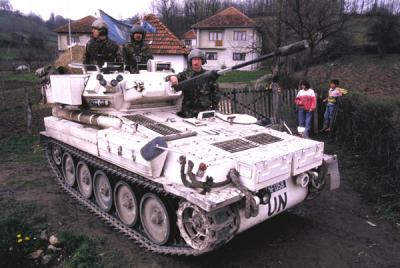 British Scimitar light tank