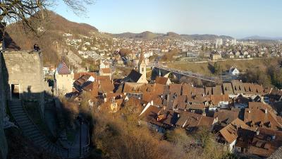 Baden in der Abendsonne