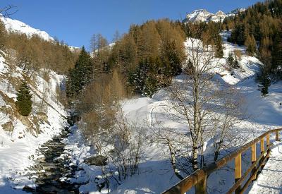 Walking way in Leukerbad